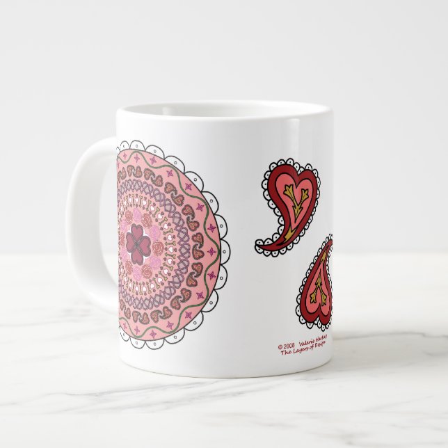 Lacy Valentine's Day Speciality Mug (Front Left)