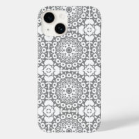 Lacy white squares on a light grey background
