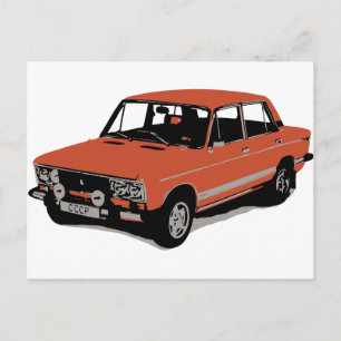Lada - The Soviet Russian Car Postcard