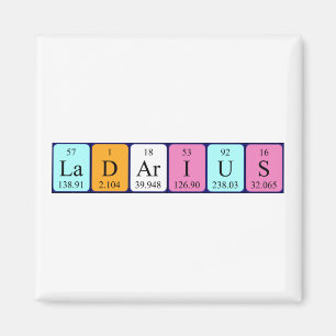 Ladarius periodic table name magnet