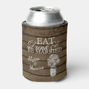Ladder and Baby's Breath Rustic Wedding Can Cooler