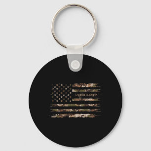 Ladder Climbing Sport Fitness Camo Distressed Amer Key Ring