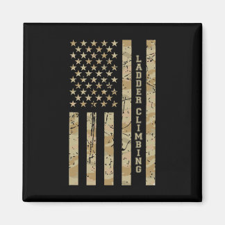 Ladder Climbing Sport Fitness Desert Camo Distress Magnet