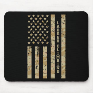 Ladder Climbing Sport Fitness Desert Camo Distress Mouse Pad