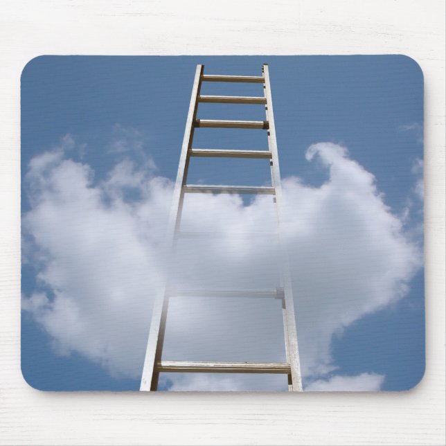 Ladder In Clouds Mouse Pad (Front)
