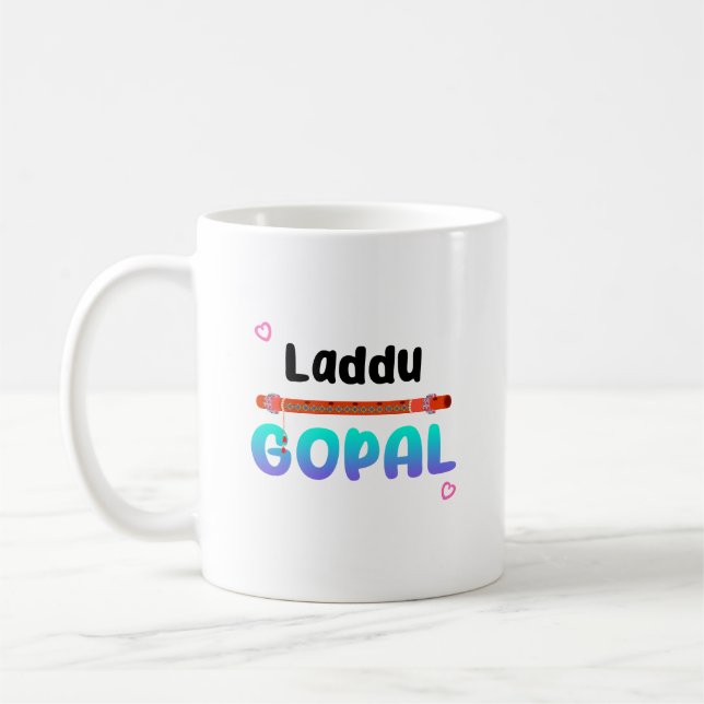 Laddu Gopal Janmashtami Lord Krishna Coffee Mug (Left)