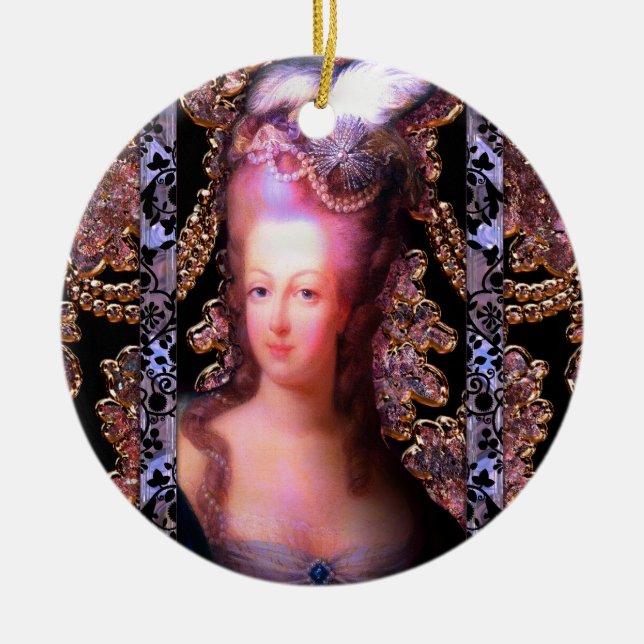 Ladee Plume French Baroque Ceramic Tree Decoration (Front)