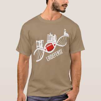 Ladefense American Football Skyline Paris France   T-Shirt
