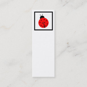 Ladiebug Bookmark Mini Business Card
