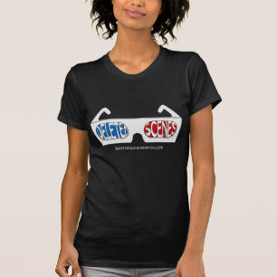 Ladie's 3D Logo Black T-Shirt