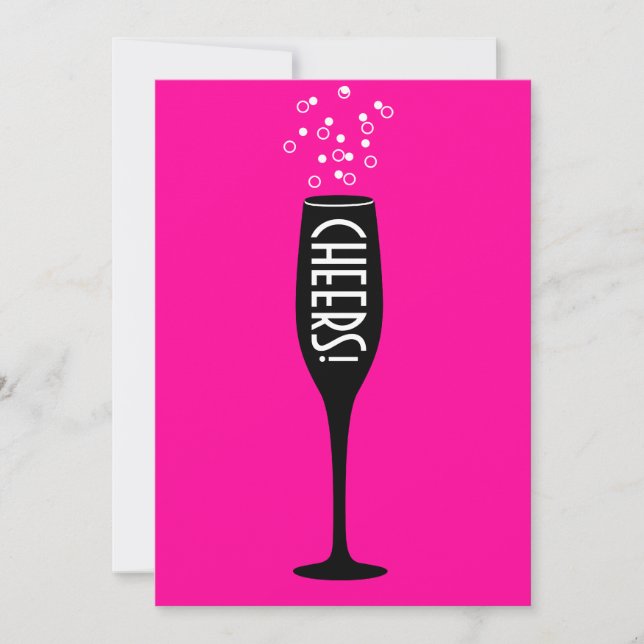 Ladies 80th Birthday Invitation - Cheers! Hot Mama (Front)
