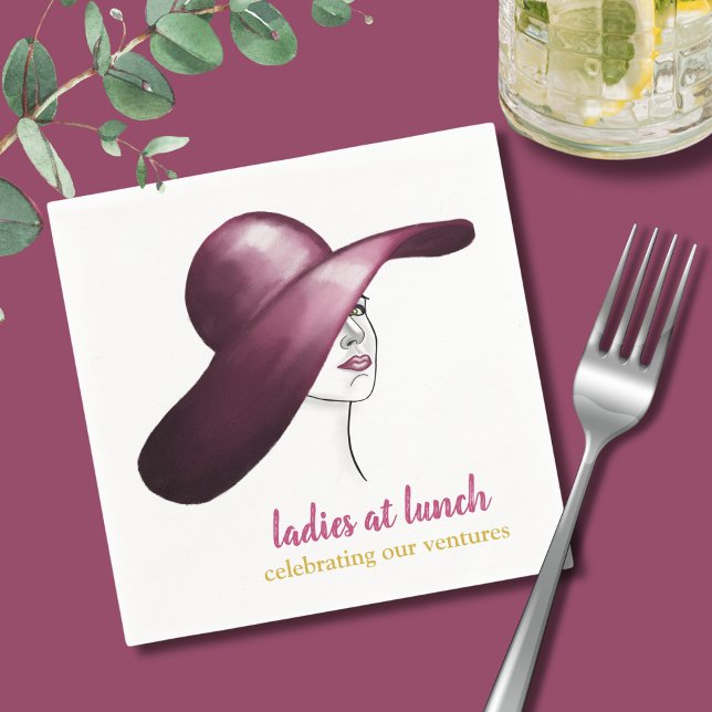 Ladies at Lunch – Chic & Elegant Event Napkin (Creator Uploaded)
