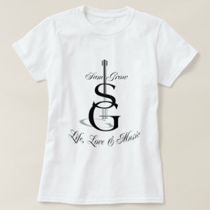 Ladies Baby Doll Fitted Tee SG Logo