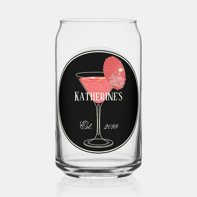 Ladies Bar She Shed Drinkware Set Can Glass (Front)