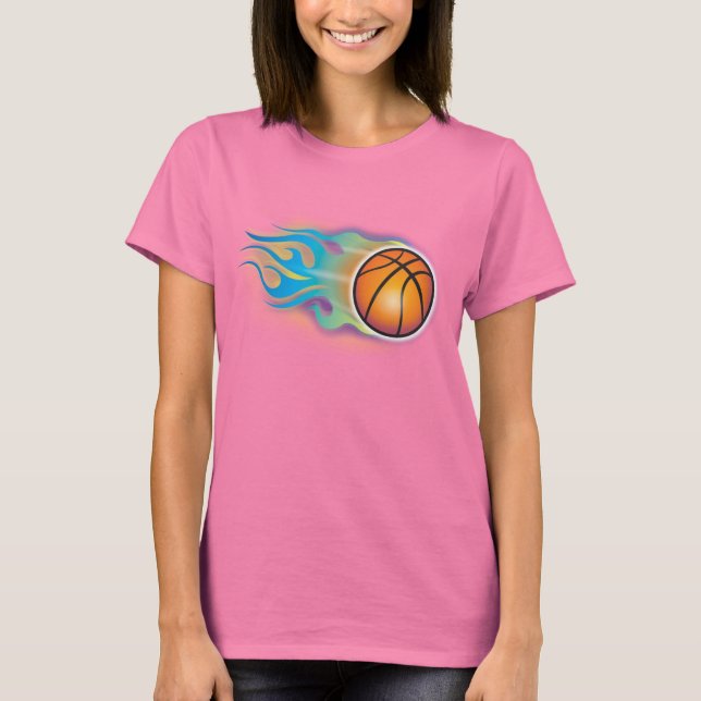 Ladies Basketball T Shirt (Front)
