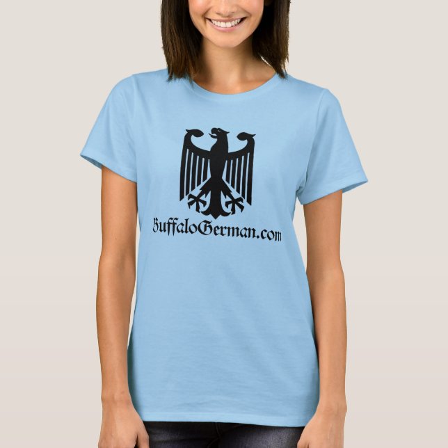 Ladies Black Eagle Logo T-Shirt (Front)