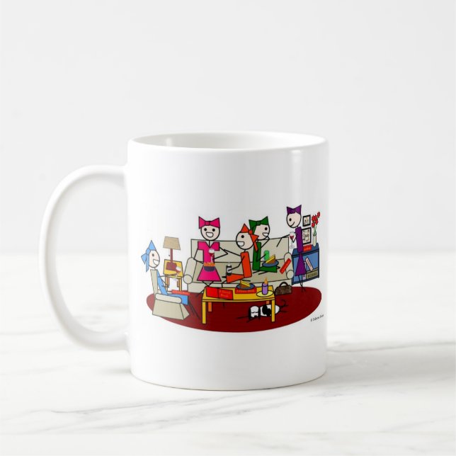 Ladies Book Club - Light Coffee Mug (Left)