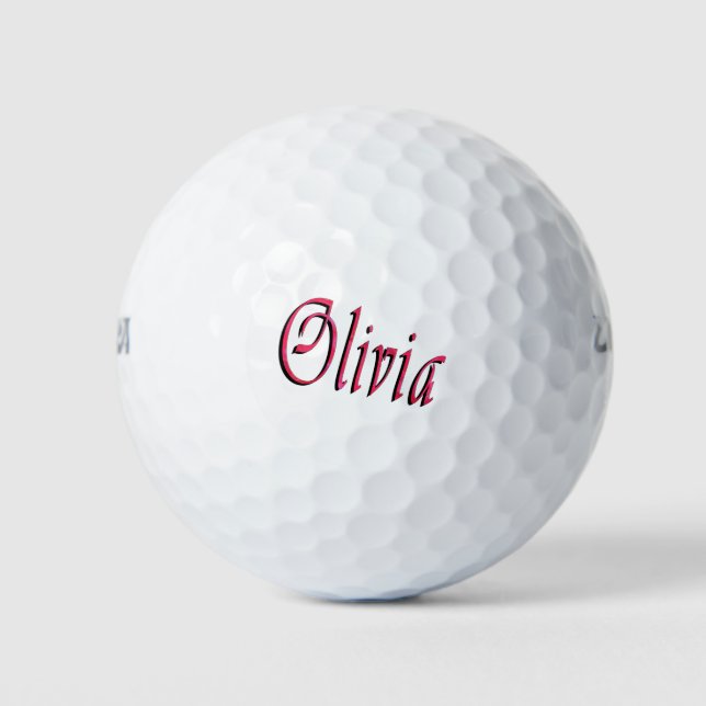 Ladies Called Olivia, Golf Balls (Front)