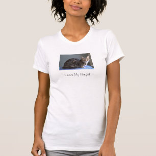 Ladies Casual Tee - I love My Bengal Cat