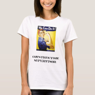 Ladies construction supervisor t-shirt