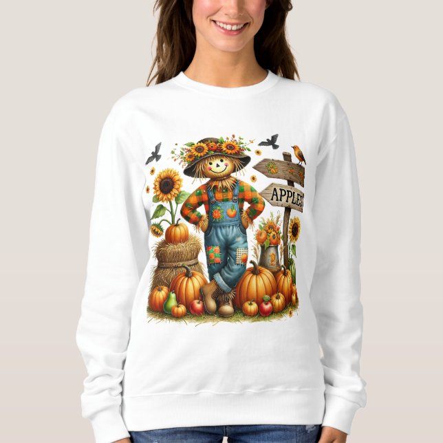 Ladies Cute Autumn Sweatshirt (Front)