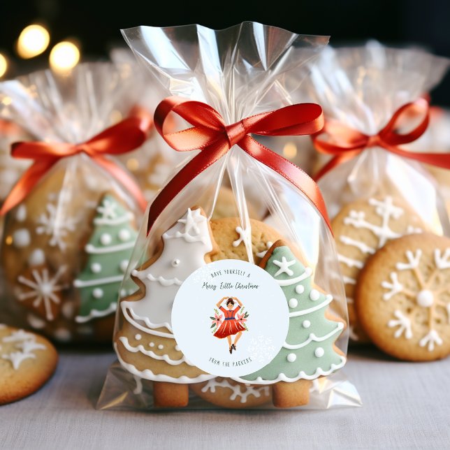 Ladies Dancing | 12 Day of Christmas Holiday Classic Round Sticker (Creator Uploaded)