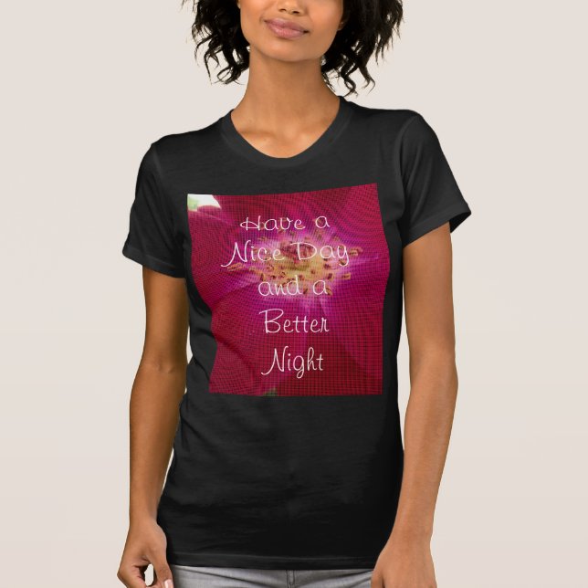 Ladies Dark Basic T-Shirt Template - Customised (Front)