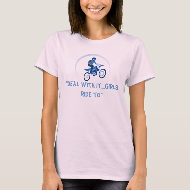 Ladies dirt biker t-shirt (Front)