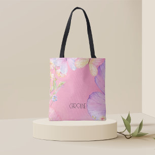 Ladies Elegant Floral Butterfly Boho Cute Tote Bag