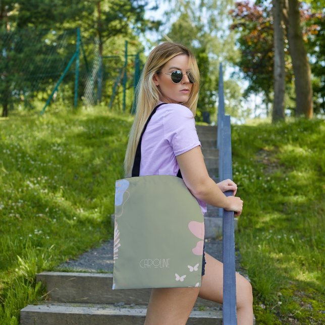 Ladies Elegant Green Boho Cute  Tote Bag (Creator Uploaded)