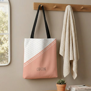 Ladies Elegant Polka dots Boho Cute Tote Bag