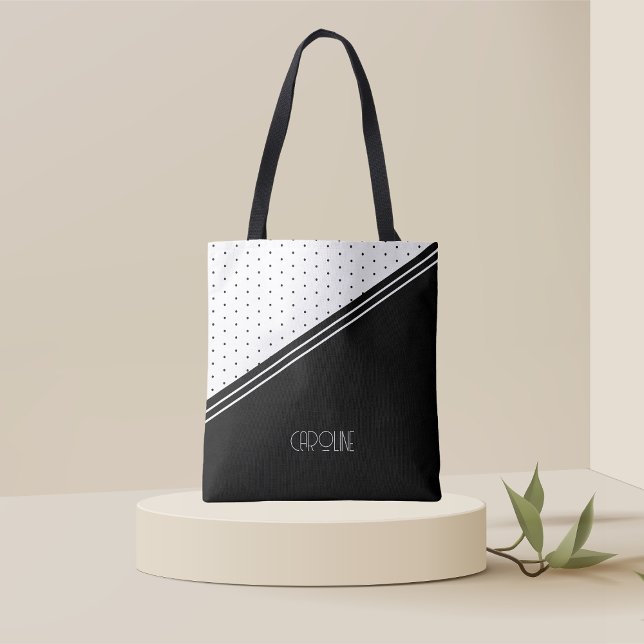 Ladies Elegant Polka dots Boho Cute  Tote Bag (Creator Uploaded)