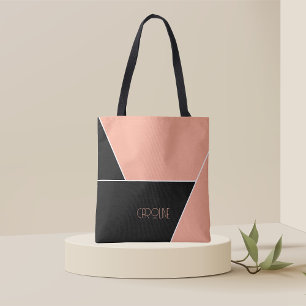 Ladies Elegant Simple Pattern Black Cute  Tote Bag