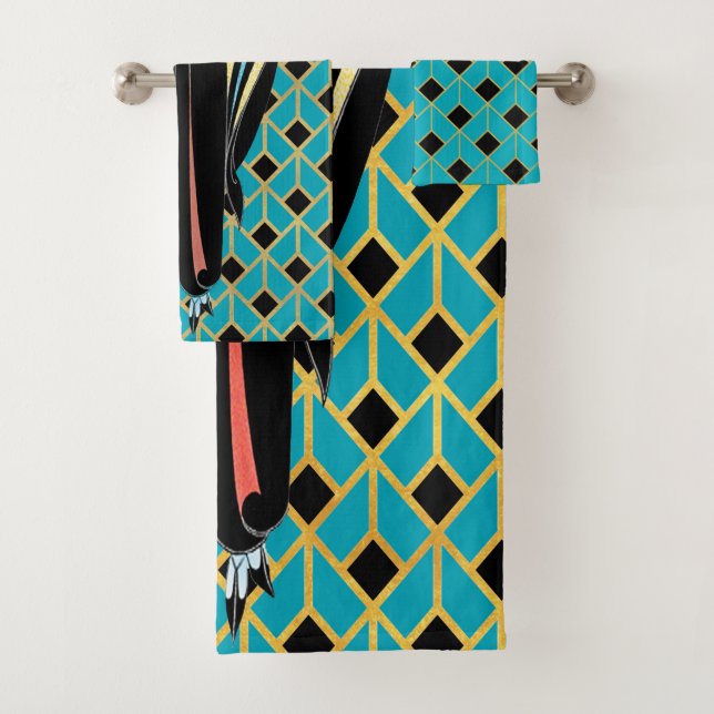 Ladies ERTE Bath Towel Set (Insitu)