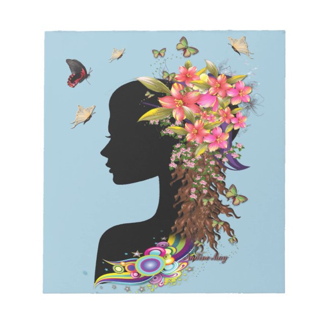 Ladies Fantasy Fashion Notepad (Front)