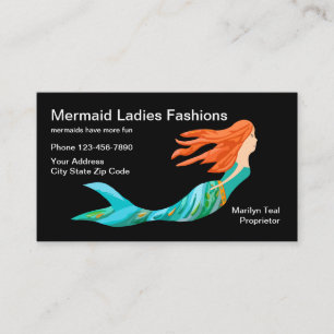 Ladies Fashion And Dress Shop Business Card