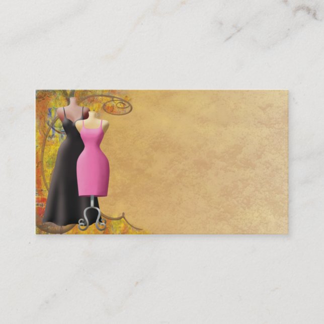 Ladies Fashion Clothing Business Card (Front)