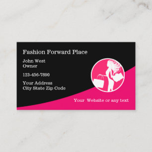 Ladies Fashion Forward Business Cards