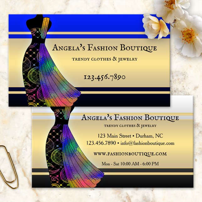Ladies Fashion Retail Store Boutique Business Card (Creator Uploaded)