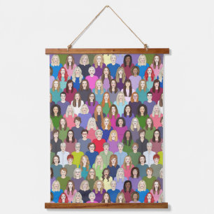 ladies & feminists Wood Topped Wall Tapestry