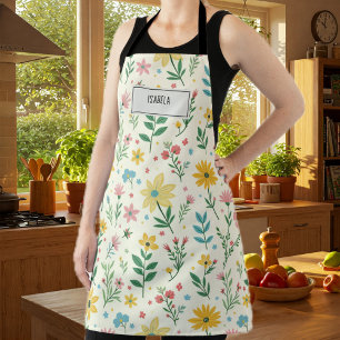 Ladies floral apron Spring   Floral apron   Gift