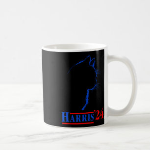 Ladies For Kamala Funny Cat 2024 President Kamala  Coffee Mug