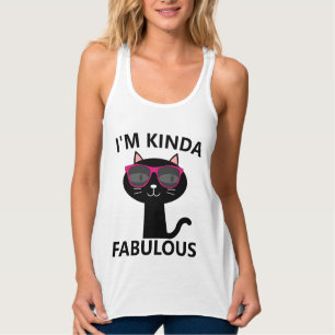 LADIES FUNNY & FLIRTY CAT T-Shirts