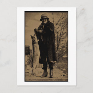 Ladies Get the Big Ones! Postcard