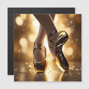 Ladies Gold Ballet Shoes,