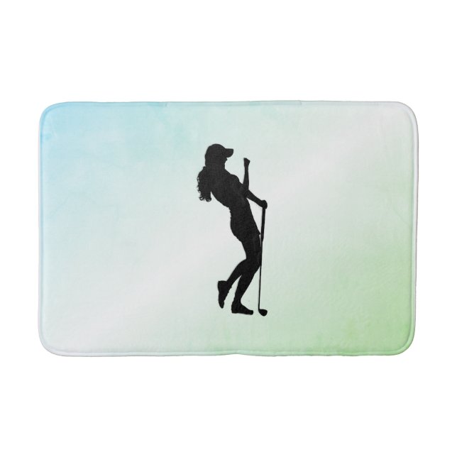 Ladies Golf Green Bath Mat (Front)