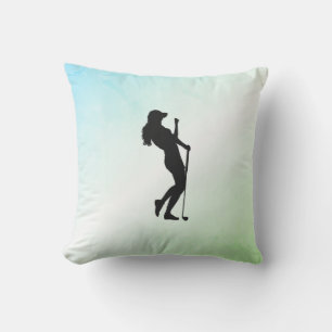 Ladies Golf Green Cushion