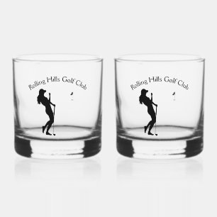 Ladies Golf Hole in One Personal Whiskey Glass
