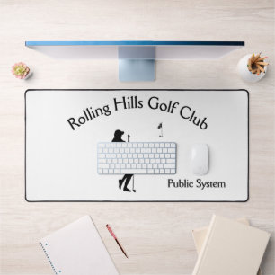 Ladies Golf Hole in One Public or Personal Desk Mat
