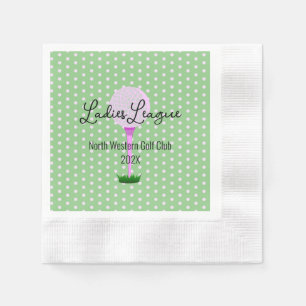 Ladies Golf League Golf Party Napkin